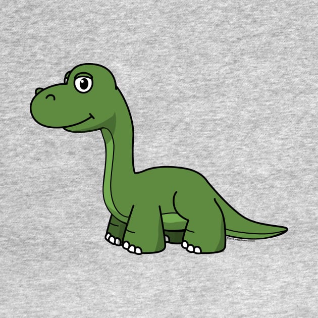 Lil' Apatosaurus by jeffmcdowalldesign